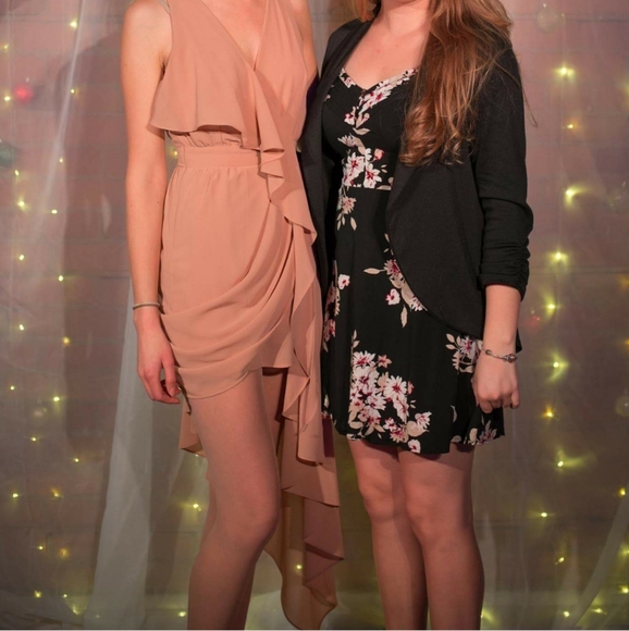 Blush Goddess Asymmetrical Dress - Picture 2 of 3